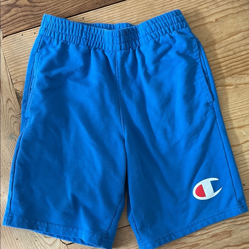 Champion Blue Athletic Shorts Elastic Waistband